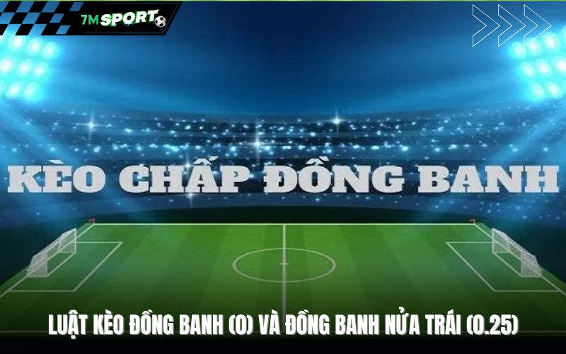 Luật kèo đồng banh (0) và đồng banh nửa trái (0.25)
